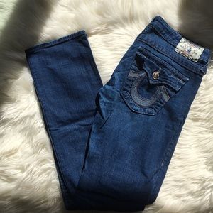 True Religion Straight Jeans ~ in Dark Blue ~ 28